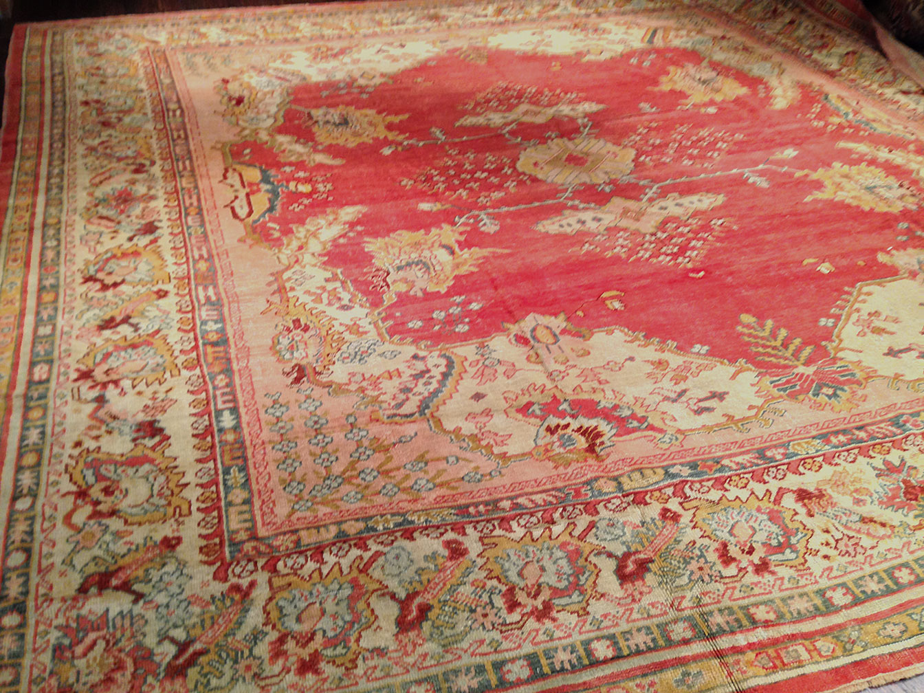 Antique oushak Carpet - # 9125