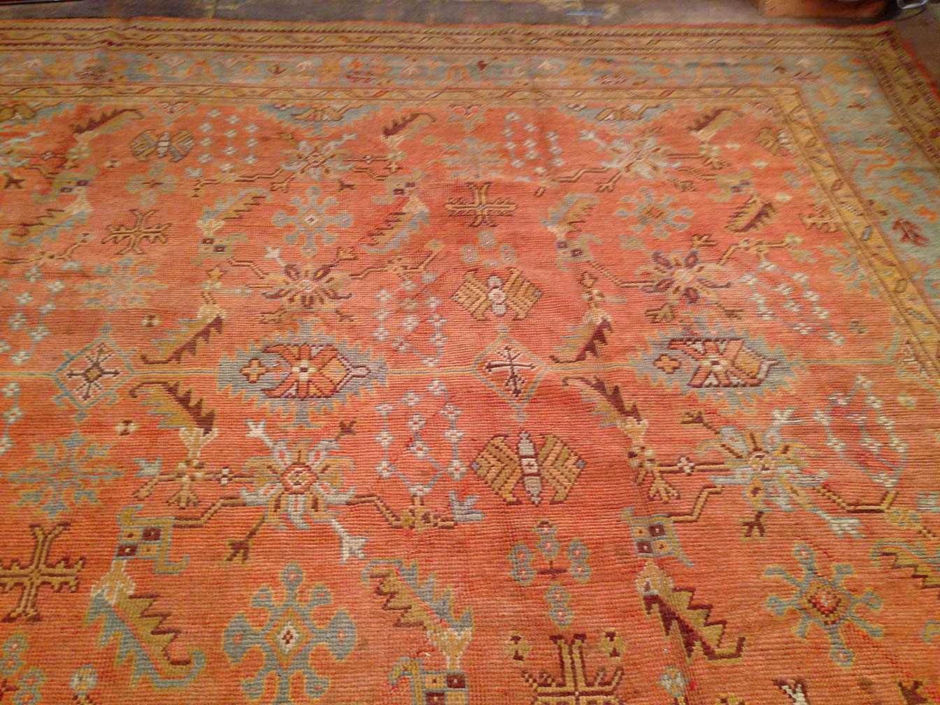 Antique oushak Carpet - # 9250