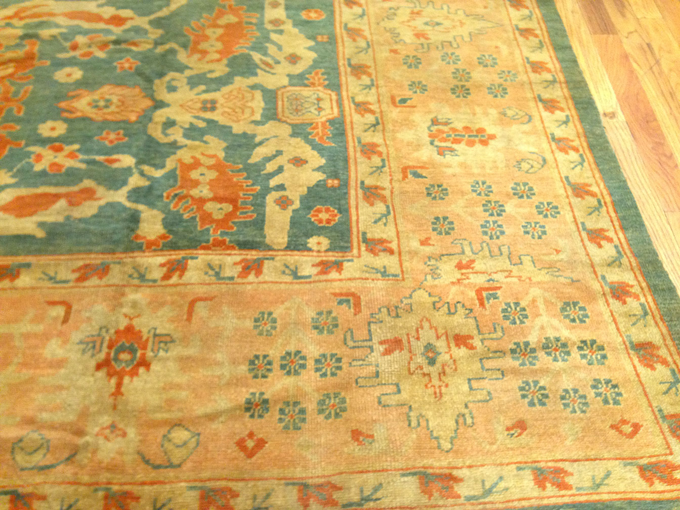 Antique oushak Carpet - # 9330