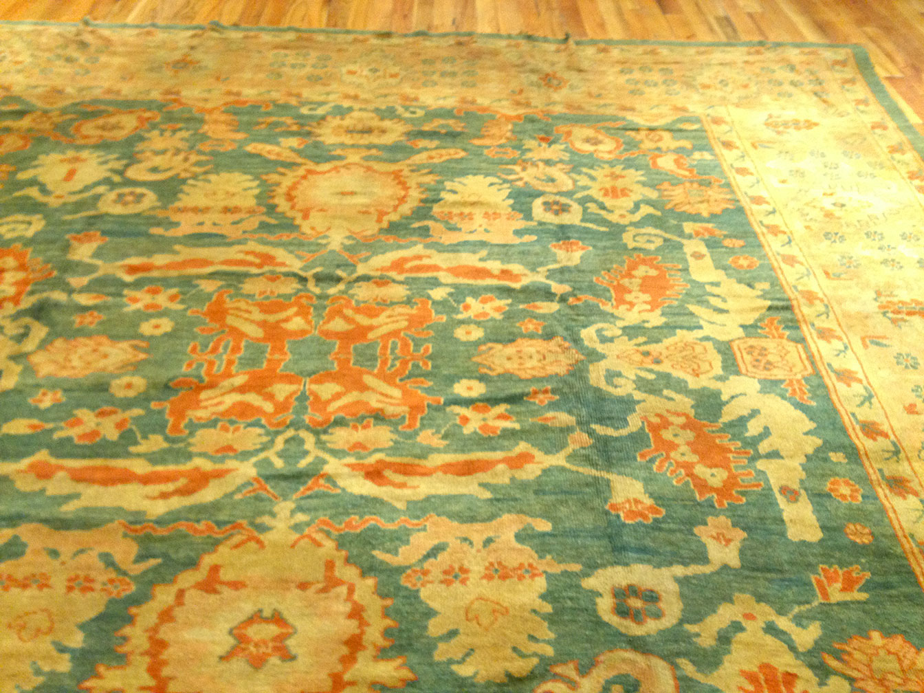 Antique oushak Carpet - # 9330