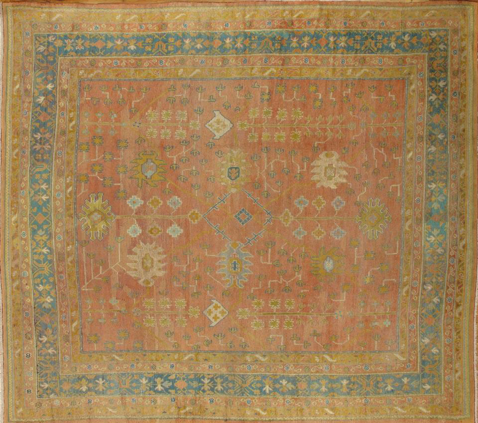 Antique oushak Carpet - # 9377