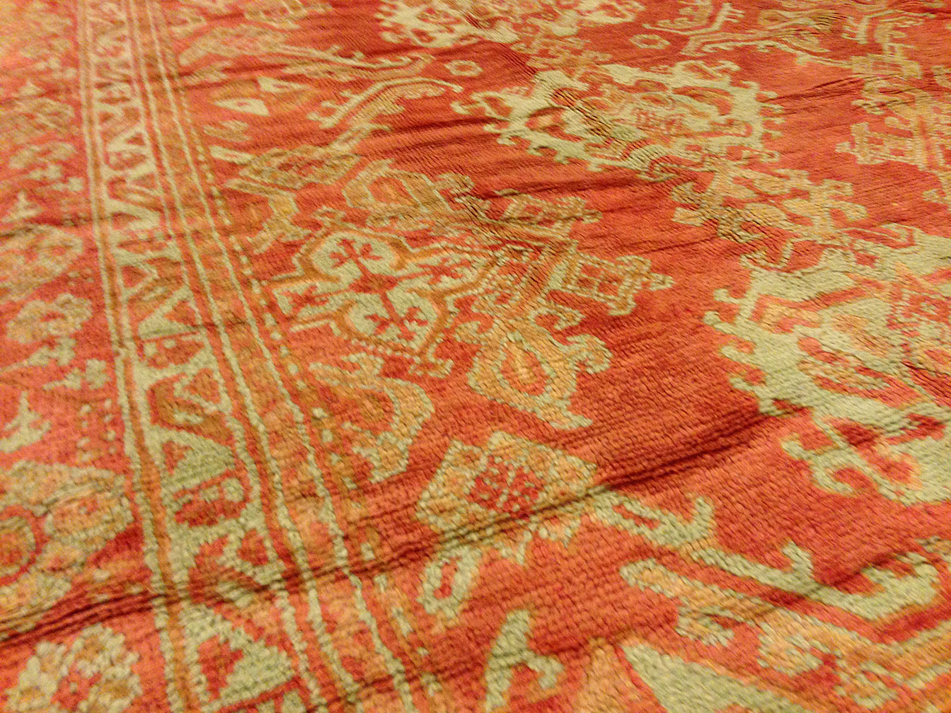 Antique oushak Carpet - # 9483