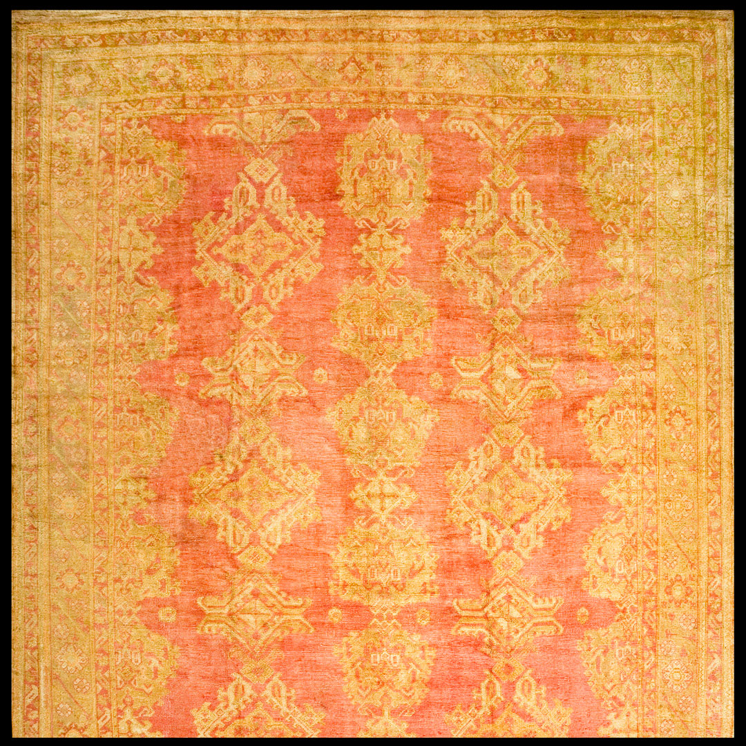 Antique oushak Carpet - # 9600