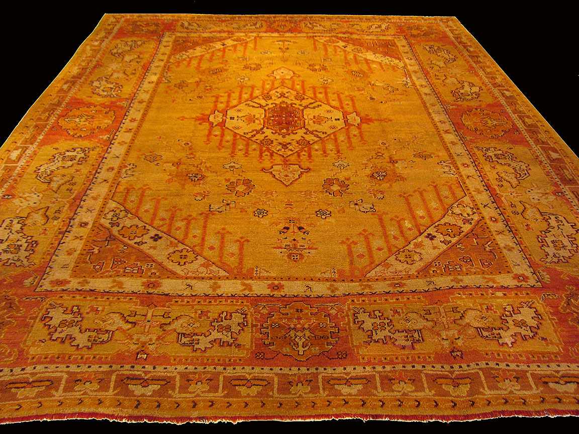 Antique oushak Carpet - # 9604