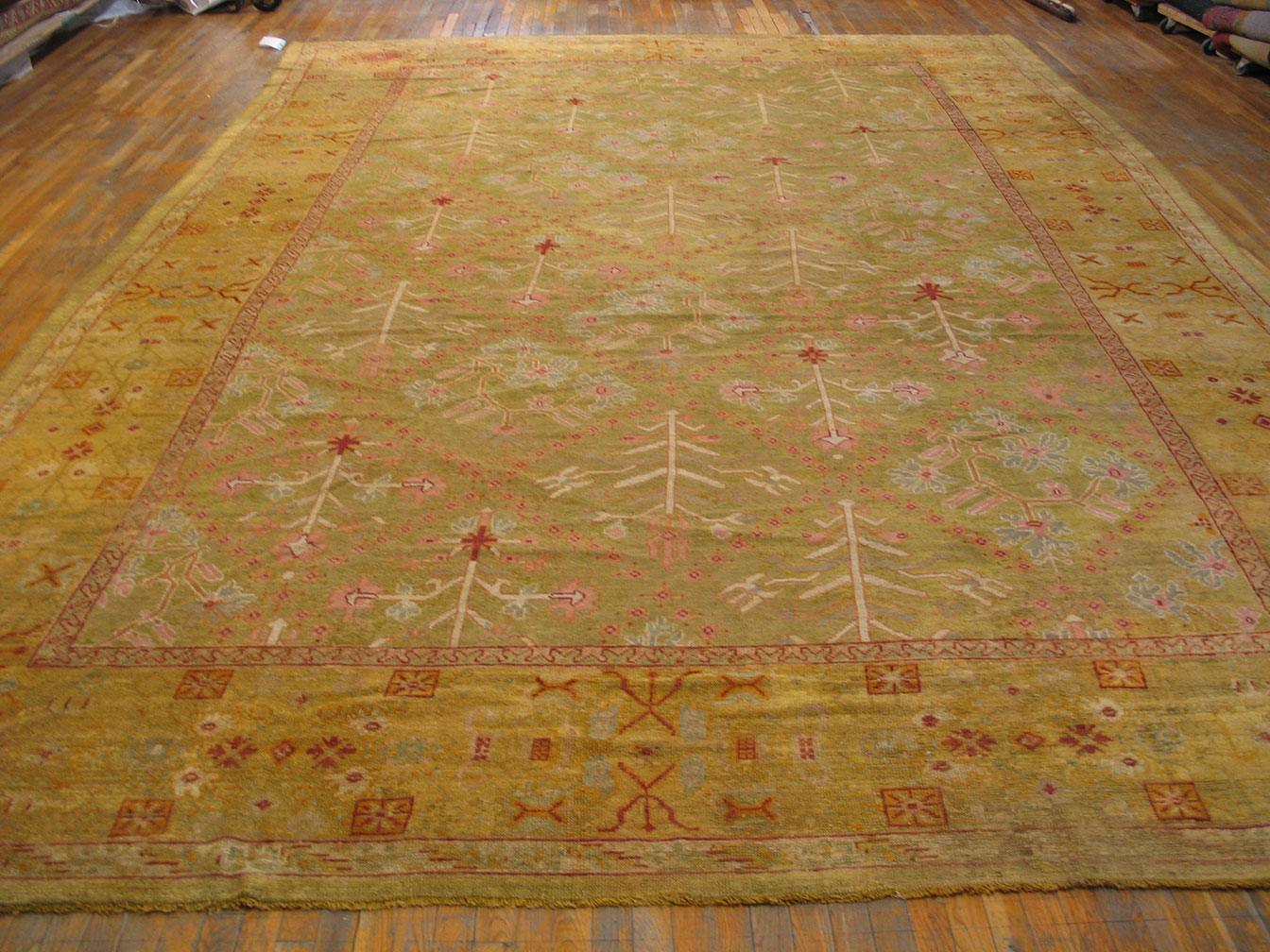 Antique oushak Carpet - # 9634