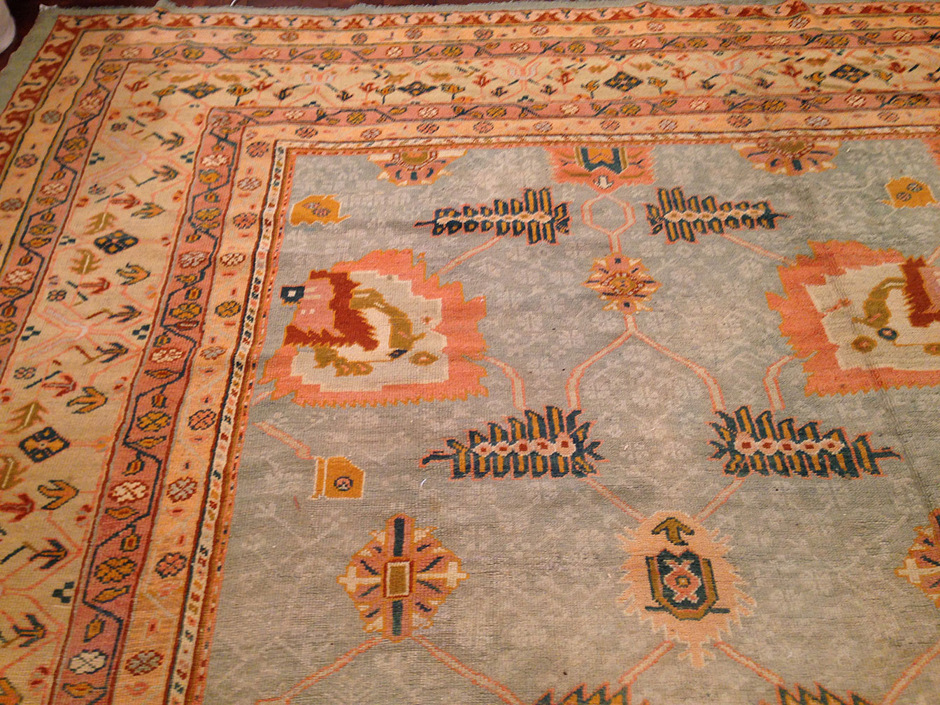 Antique oushak Carpet - # 9831