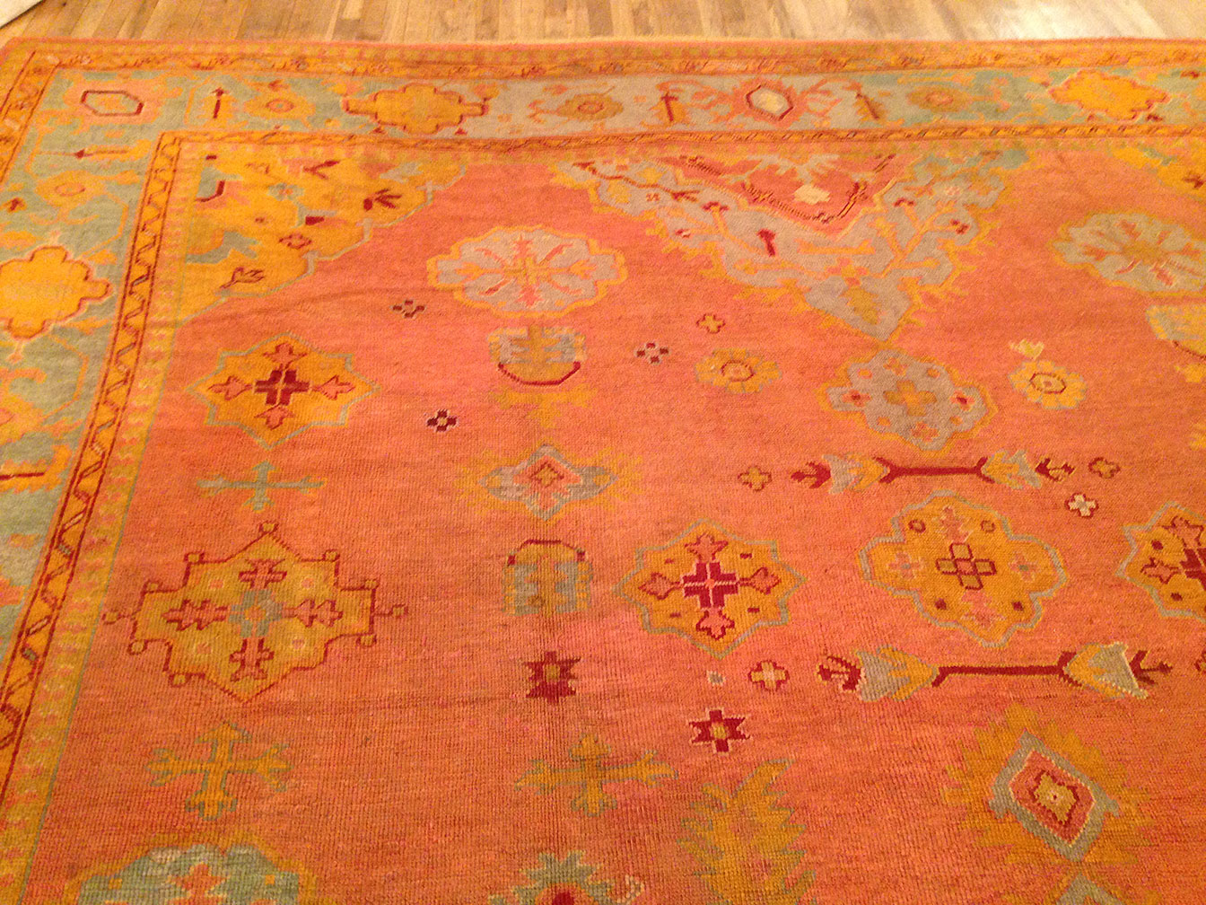 Antique oushak Carpet - # 9867