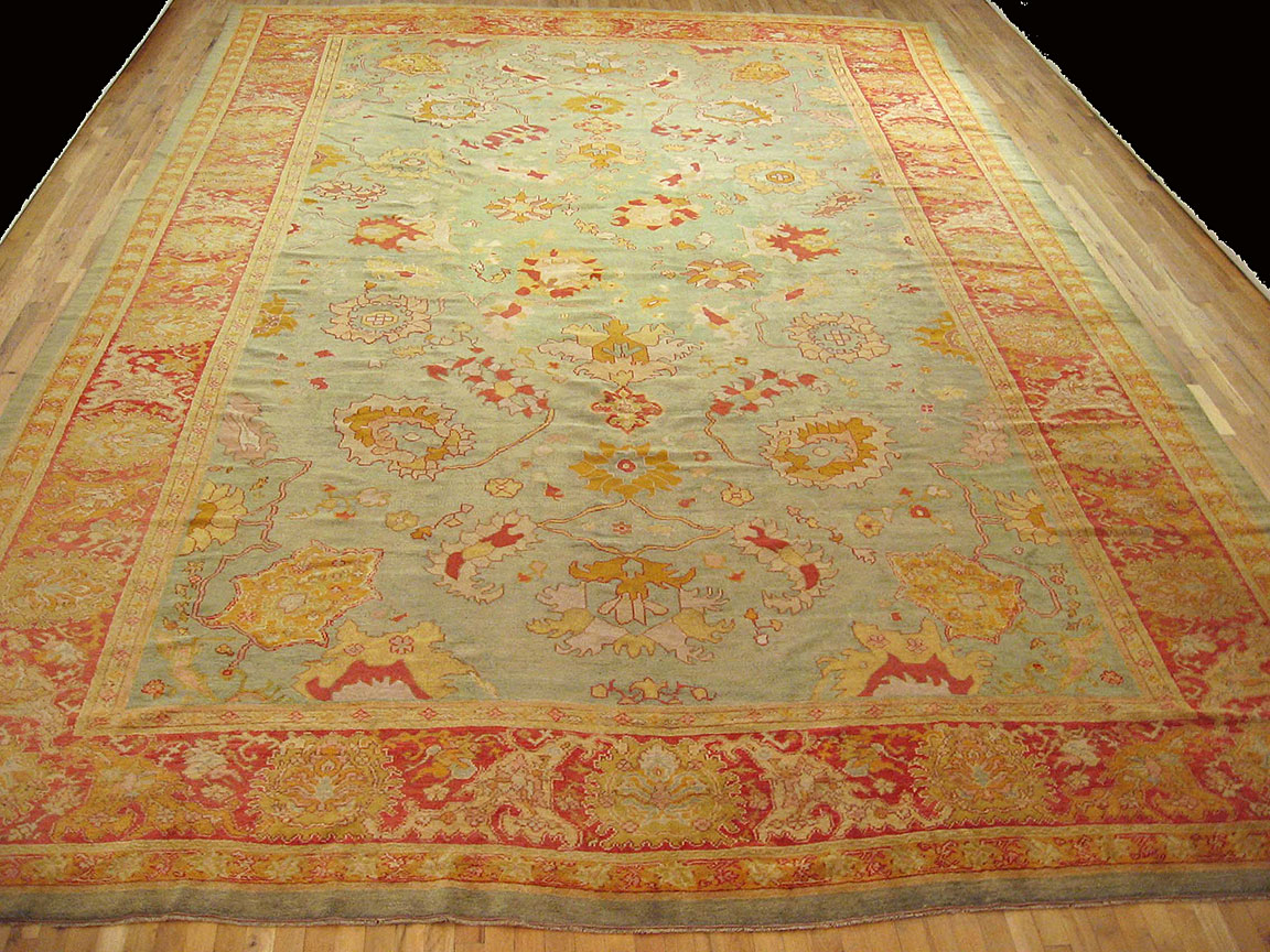 Antique oushak Carpet - # 9881