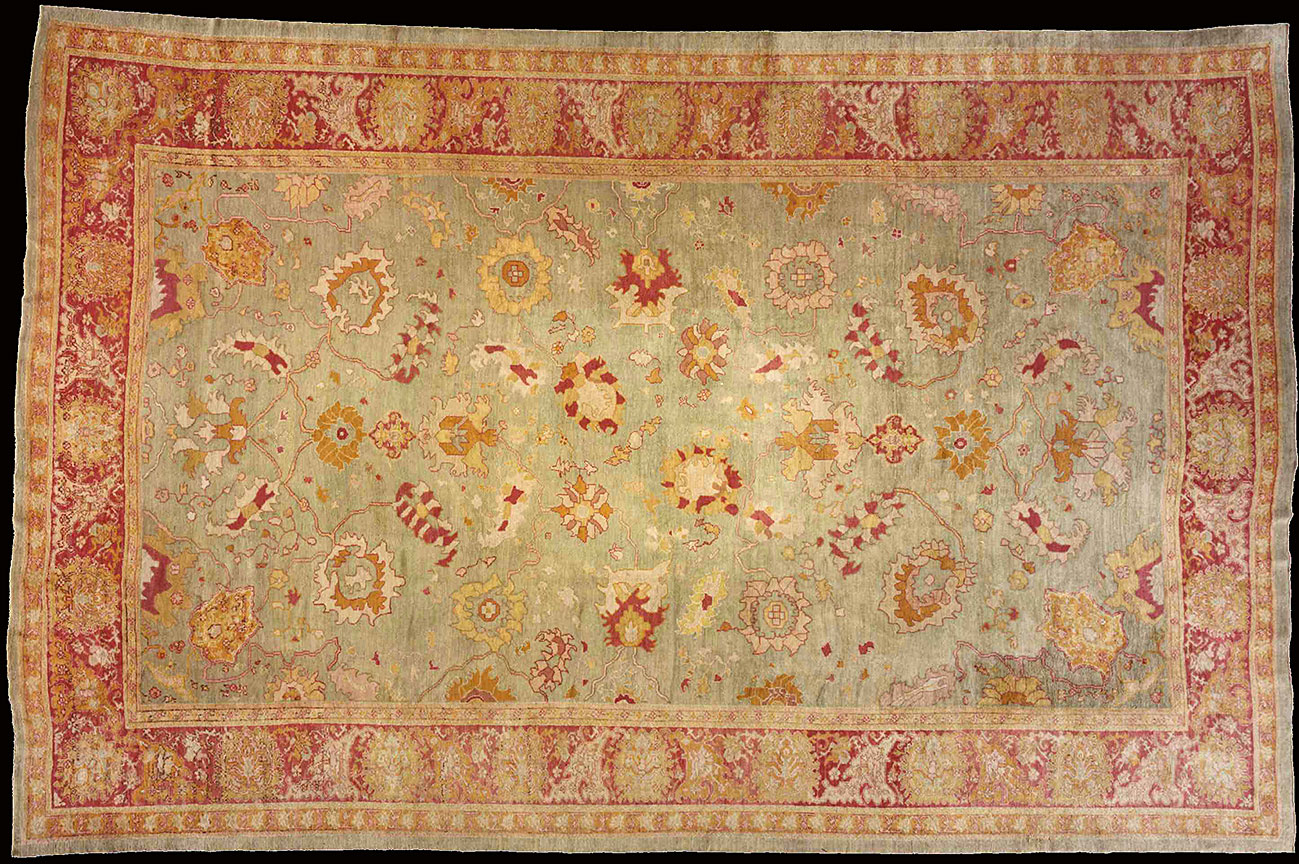 Antique oushak Carpet - # 9881