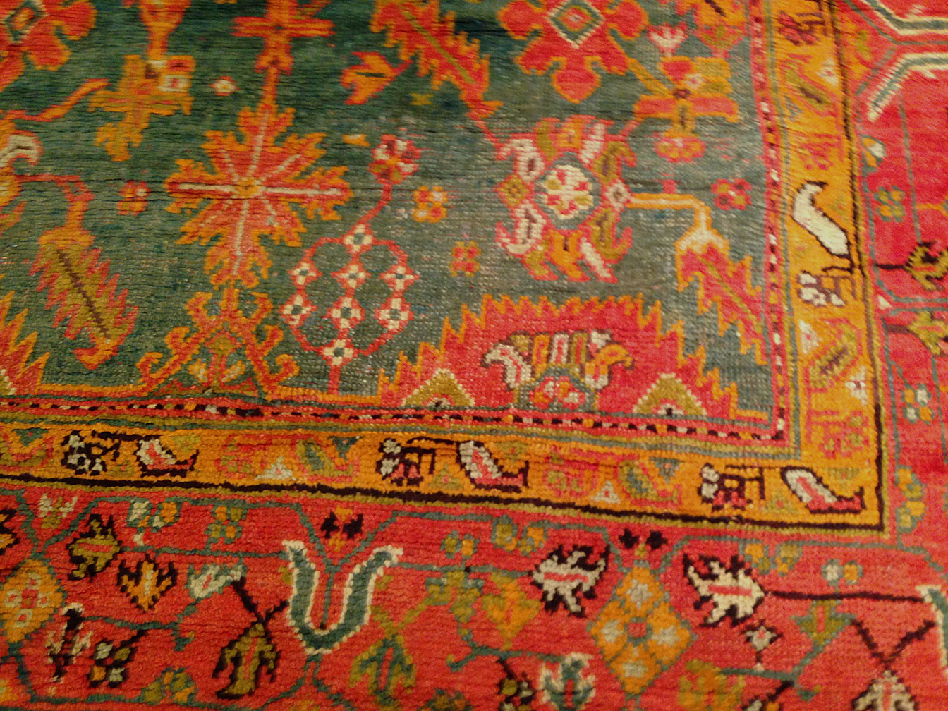 Antique oushak Carpet - # 9890
