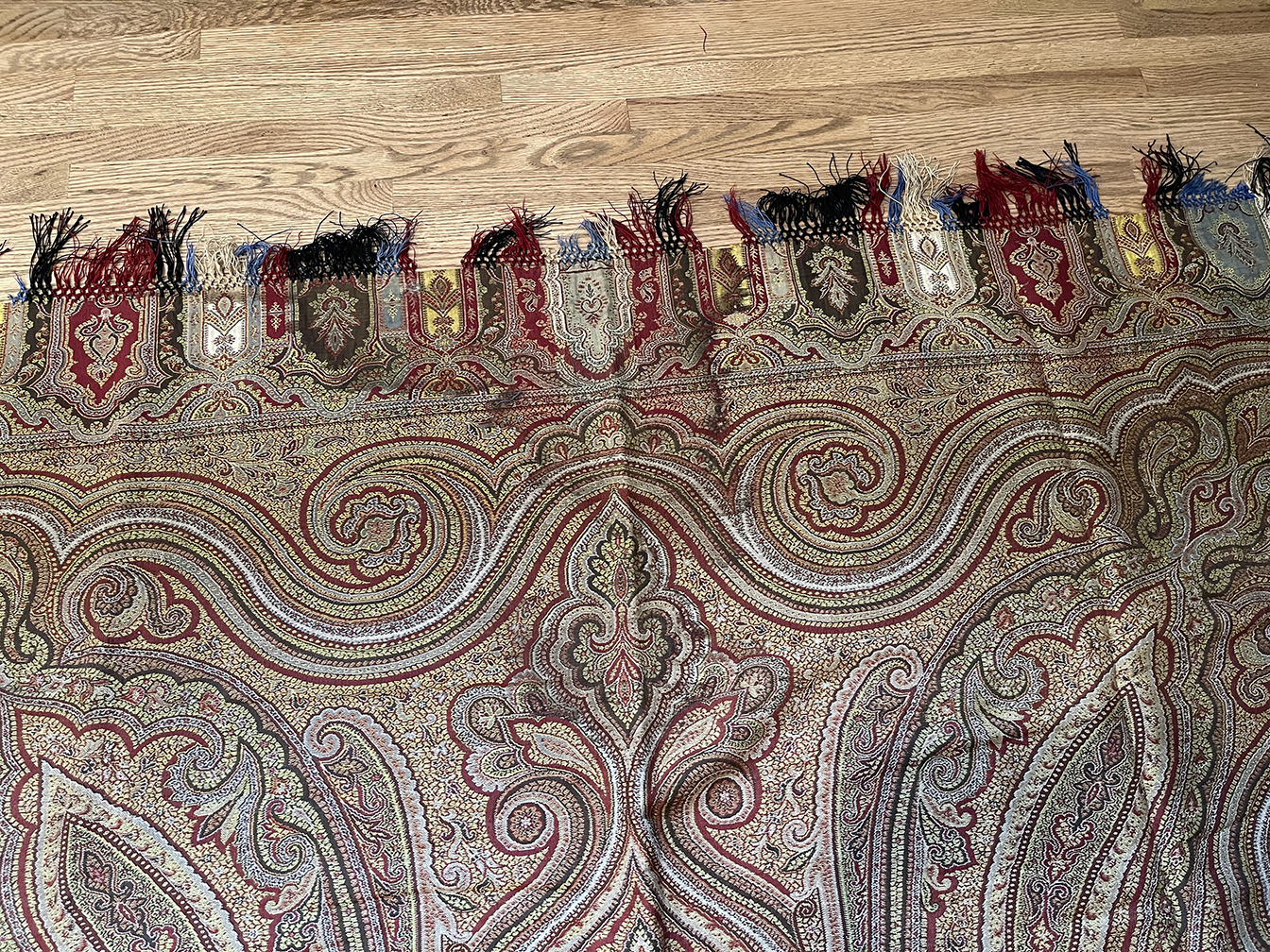 Antique paisley shawl - # 91336