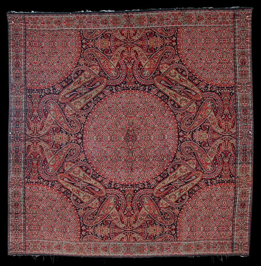 Antique paisley shawl - # 7446