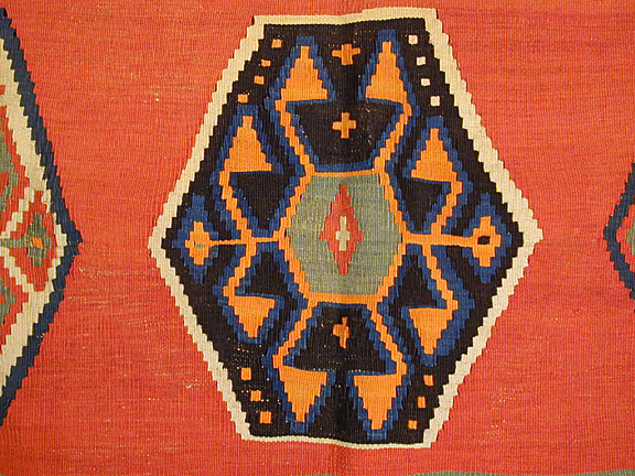 Antique qashqai kilim Rug - # 3184