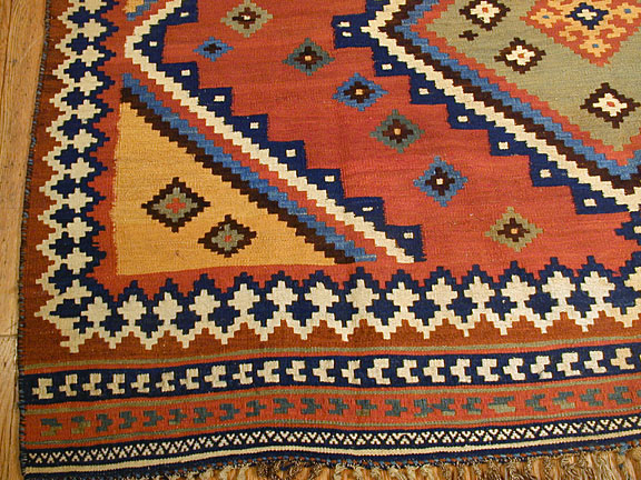 Antique qashqa'i kilim Rug - # 3187