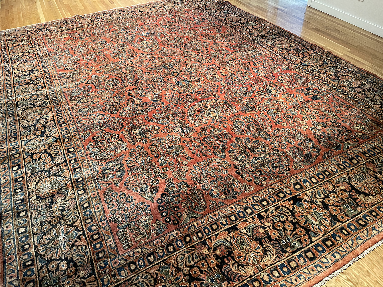 Antique sarouk Carpet - # 55922