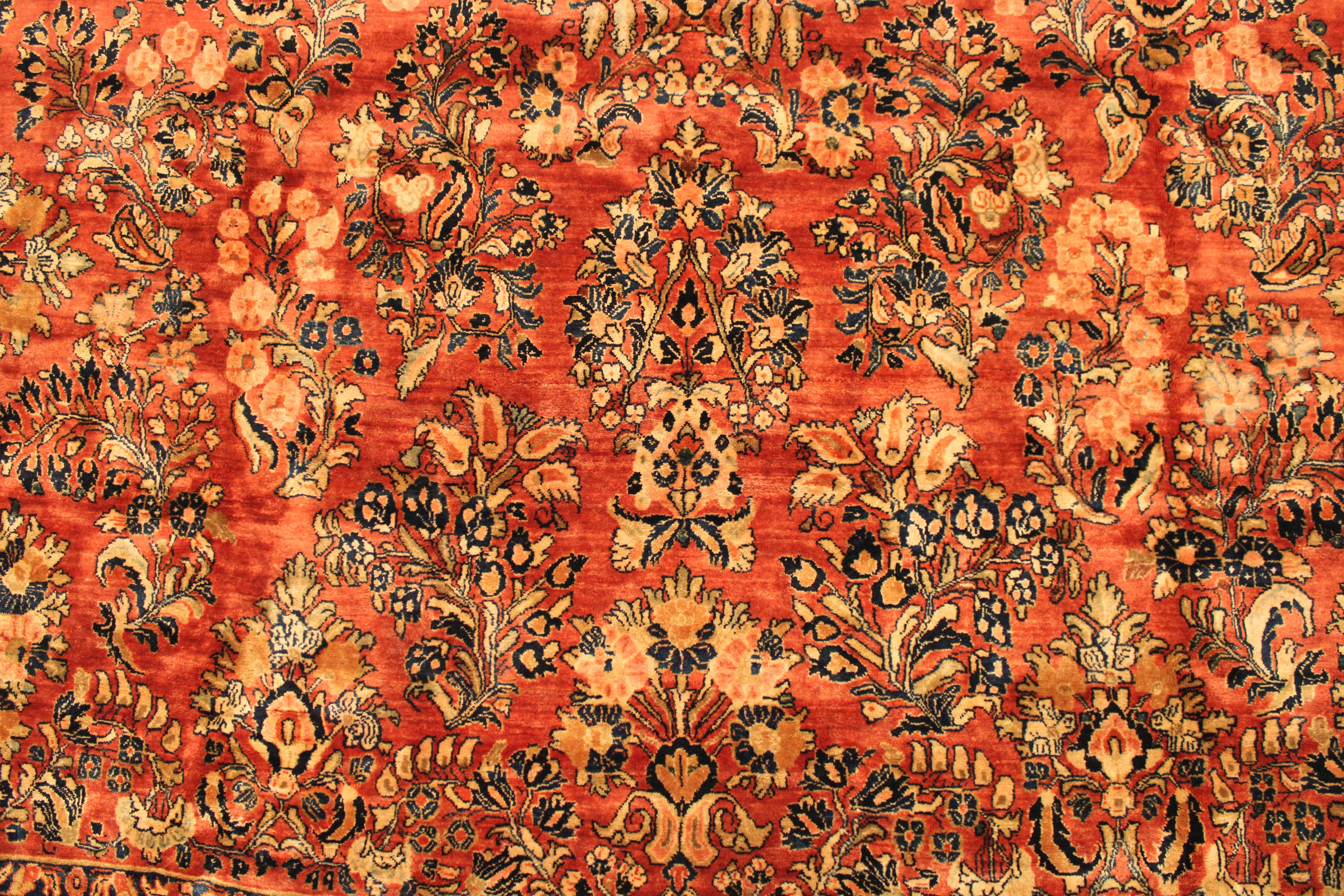 Antique sarouk Carpet - # 58231