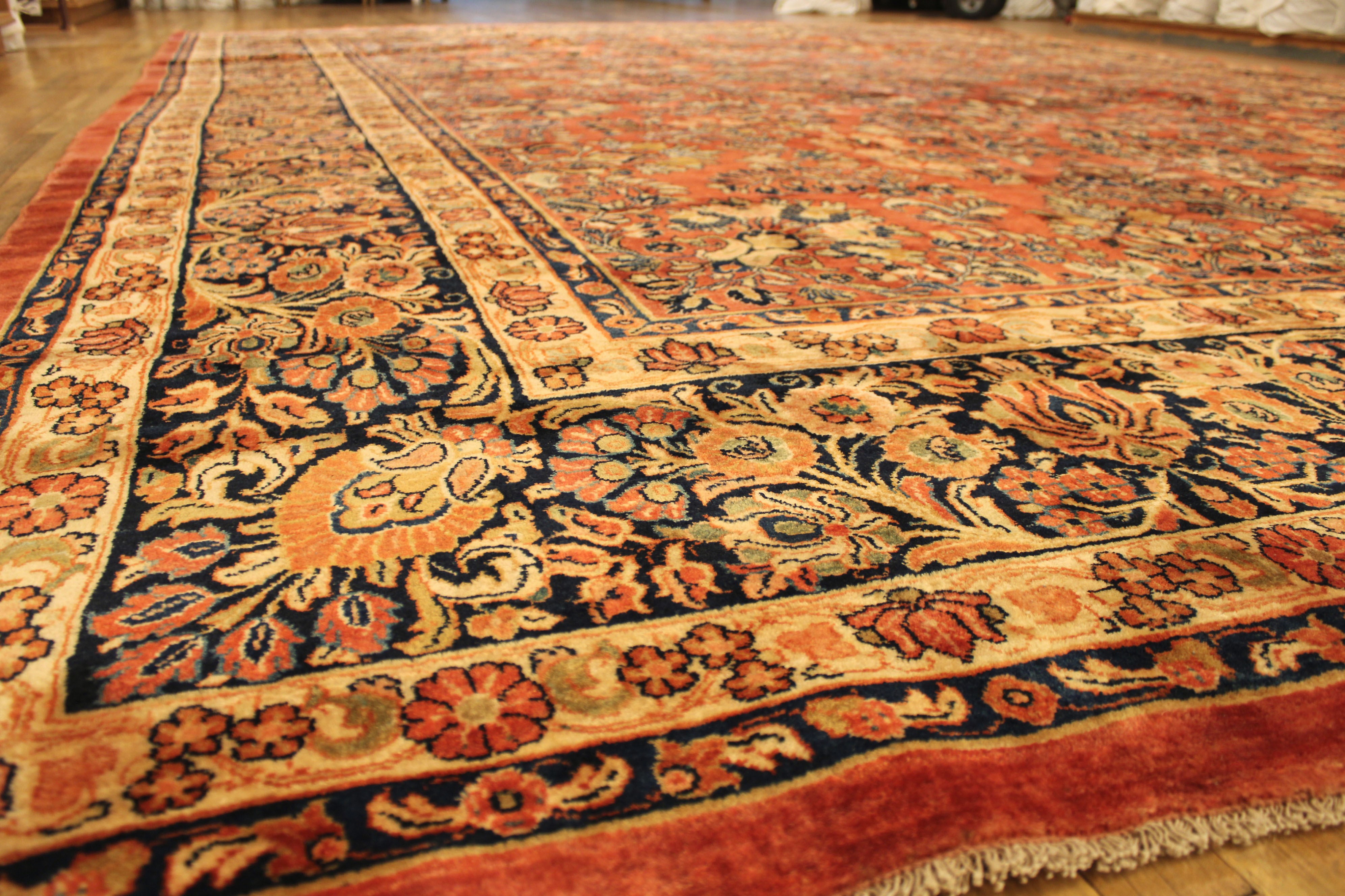Antique sarouk Carpet - # 58231