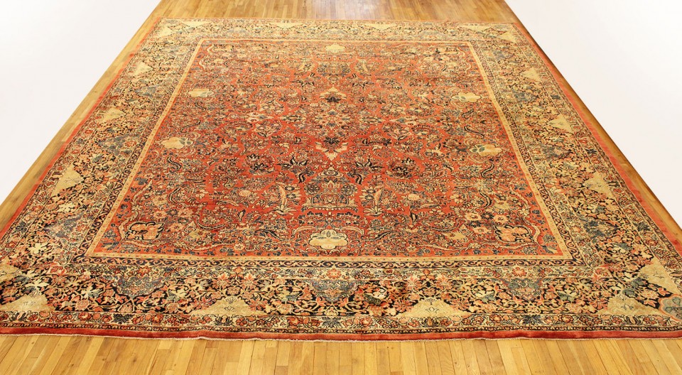 Antique sarouk Carpet - # 58235