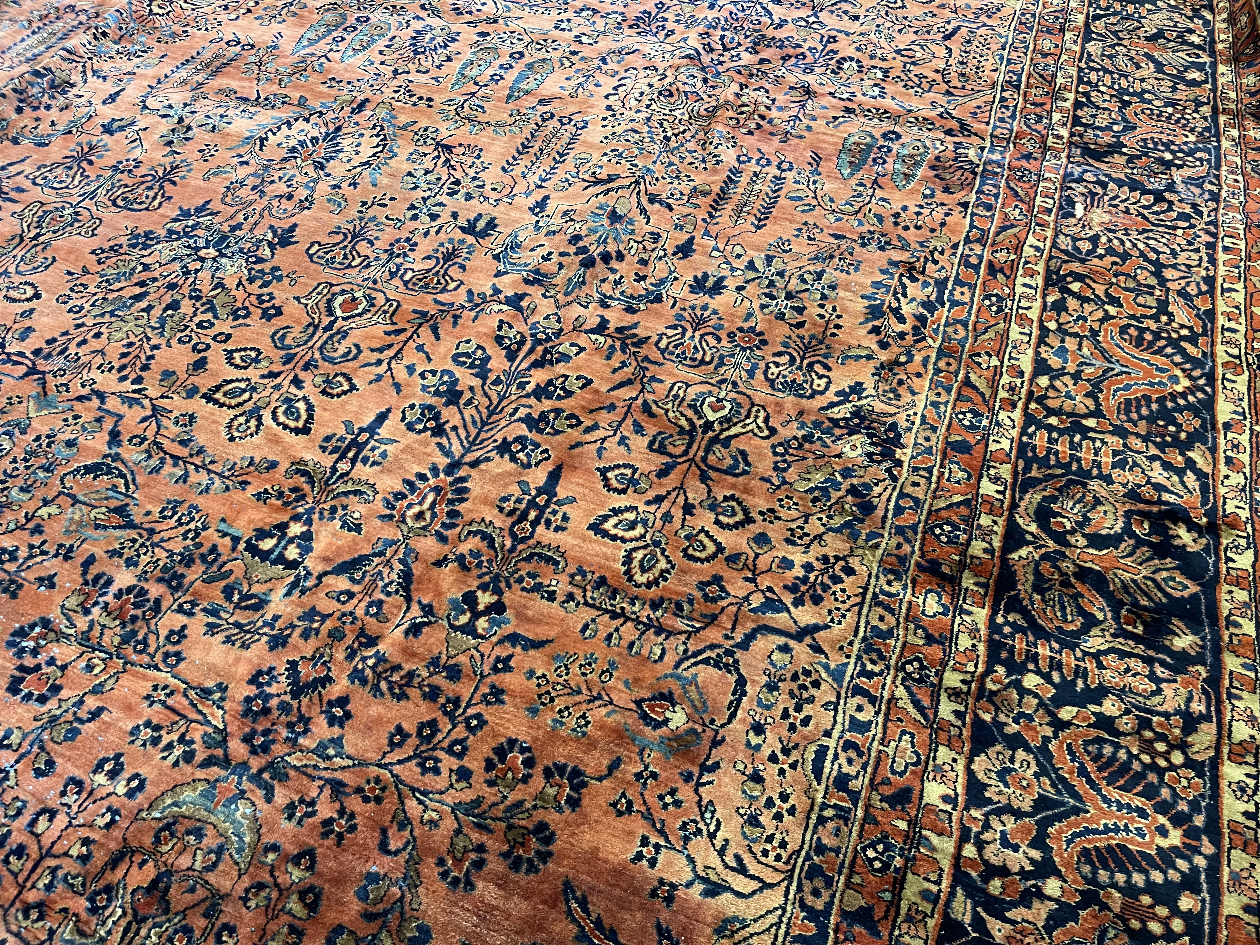Antique sarouk Carpet - # 78268