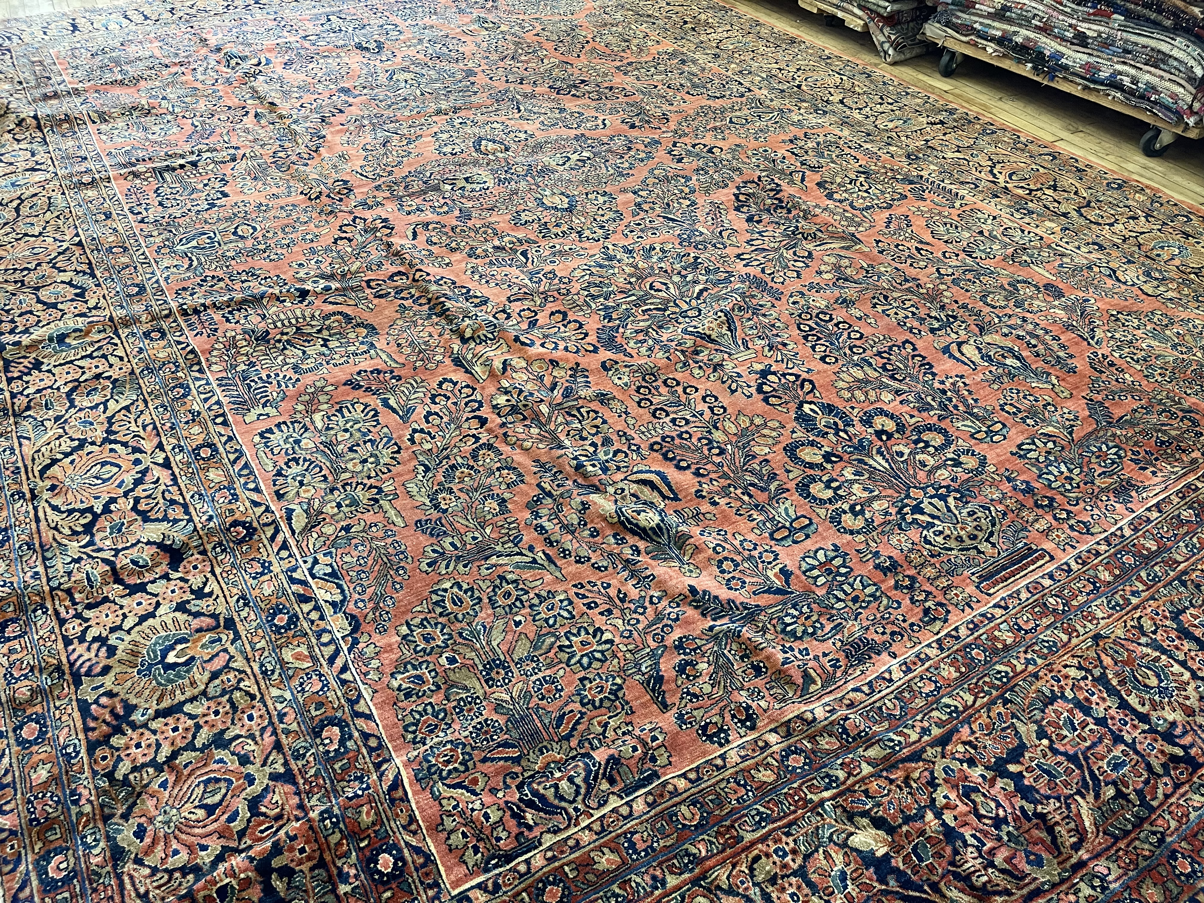 Antique sarouk Carpet - # 78274
