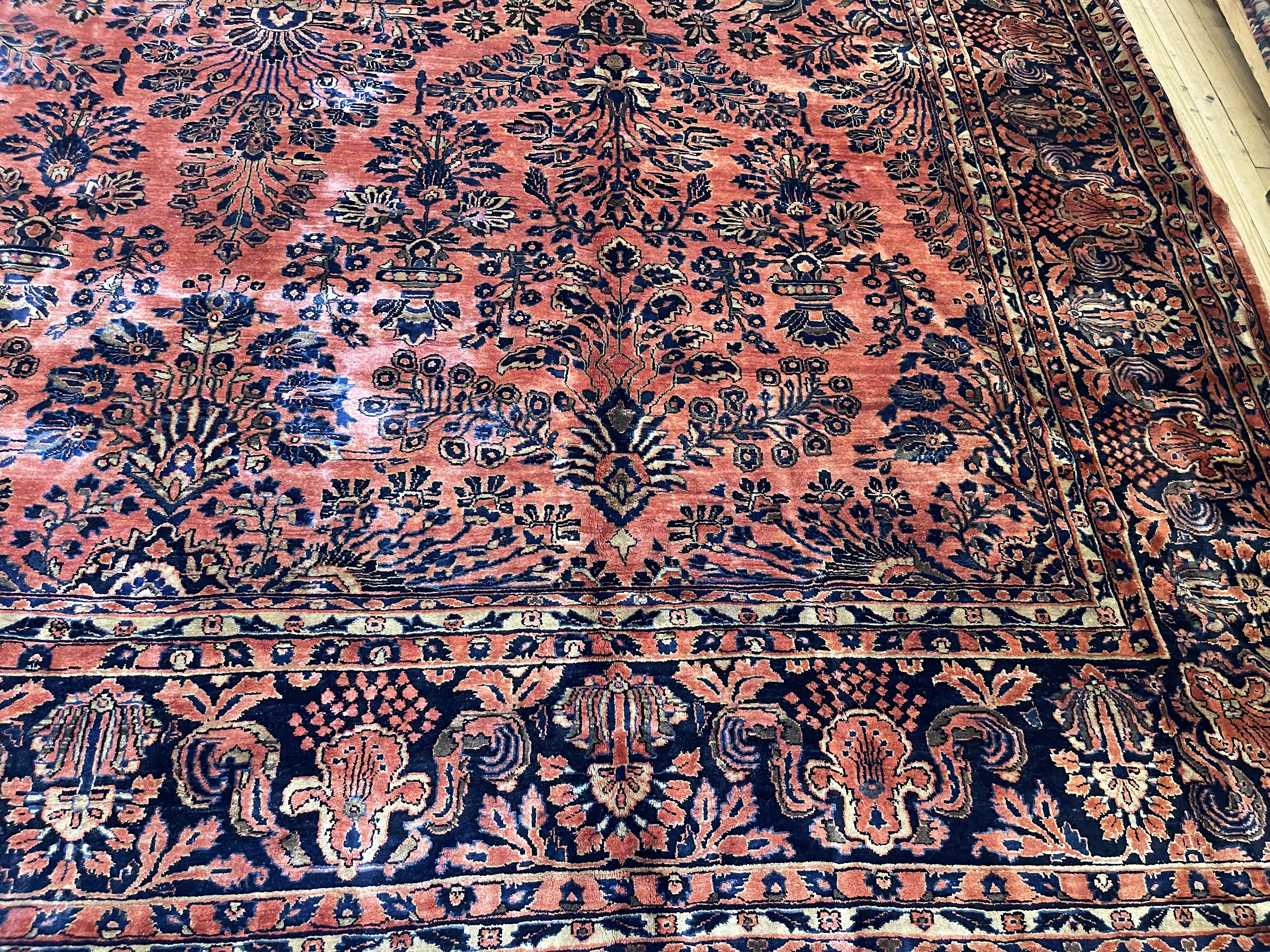 Antique sarouk Carpet - # 78282