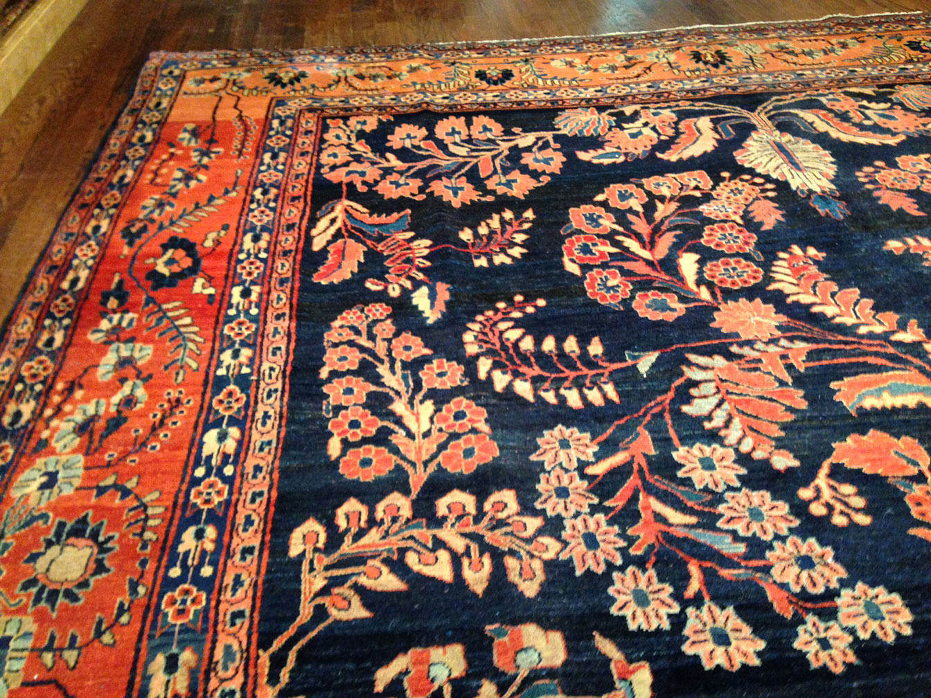 Antique sarouk Carpet - # 8918
