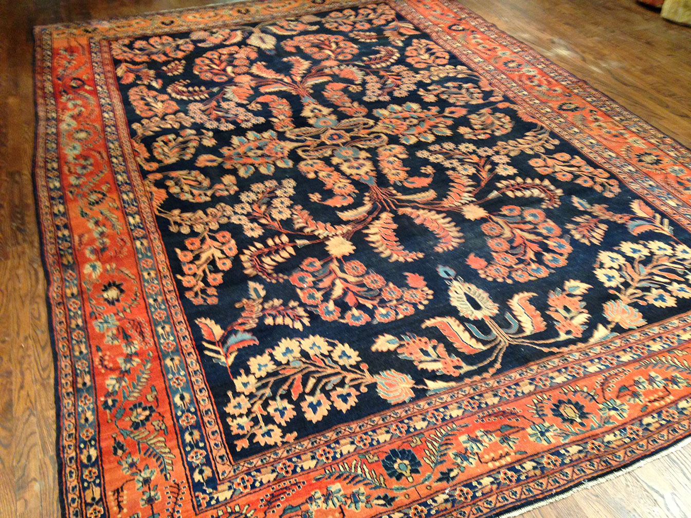 Antique sarouk Carpet - # 8918