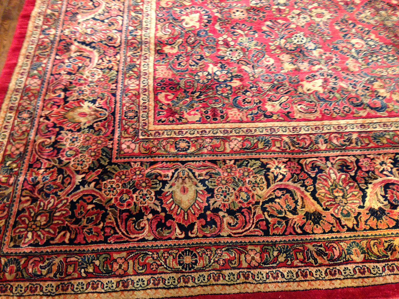 Antique sarouk Carpet - # 9476