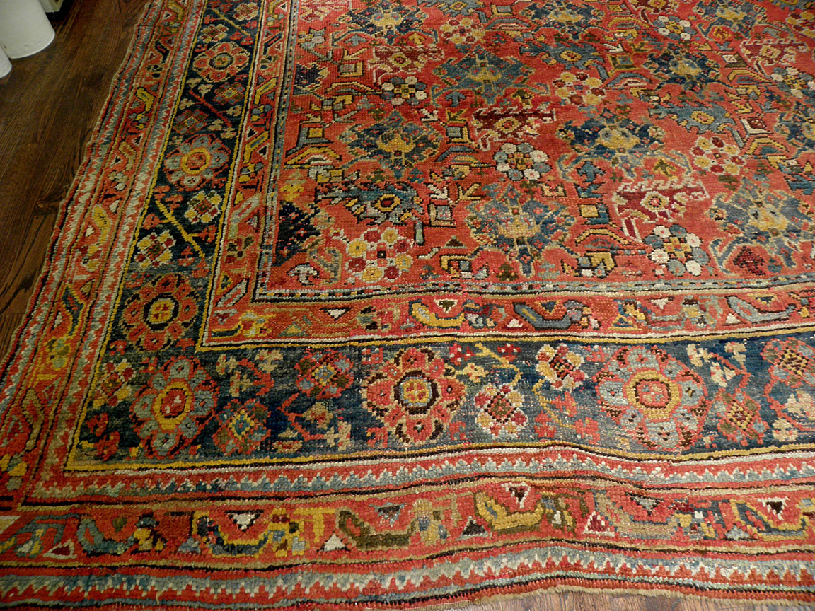 Antique smyrna Carpet - # 7565