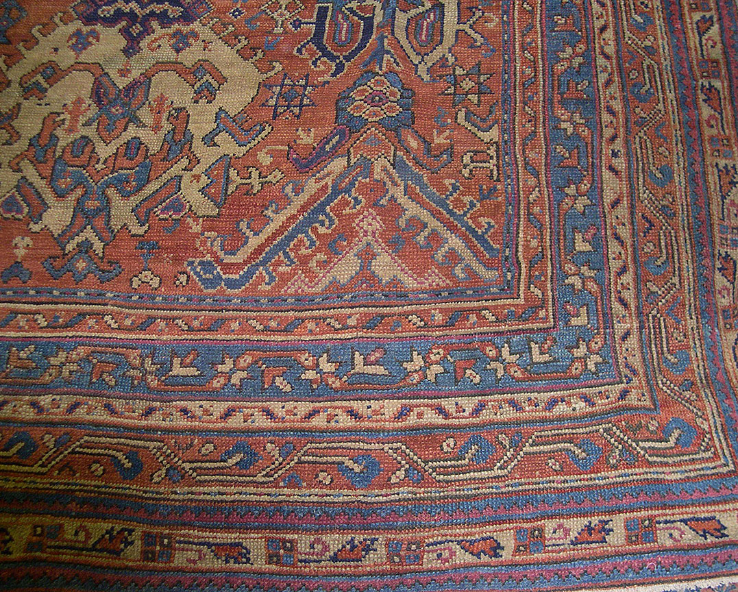 Antique smyrna Carpet - # 9411