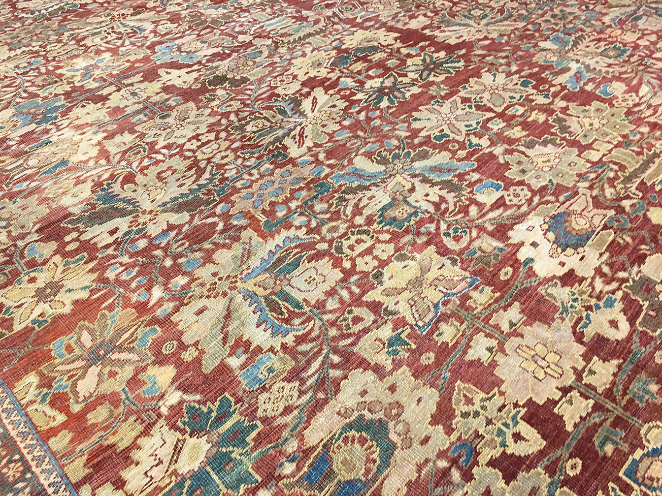 Antique sultan abad Carpet - # 11214