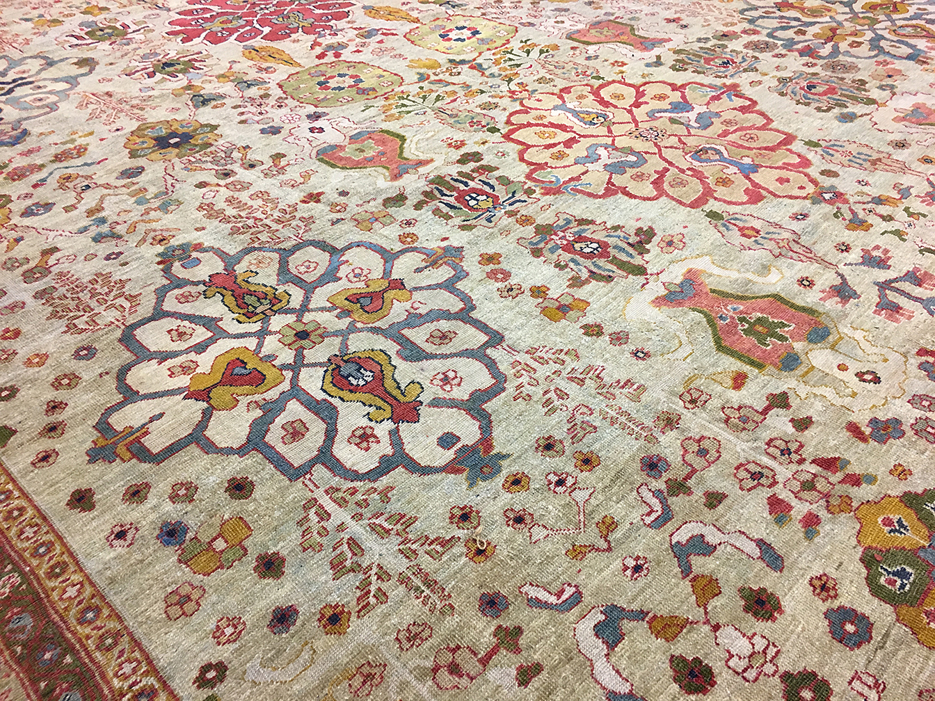 Antique sultan abad Carpet - # 4388