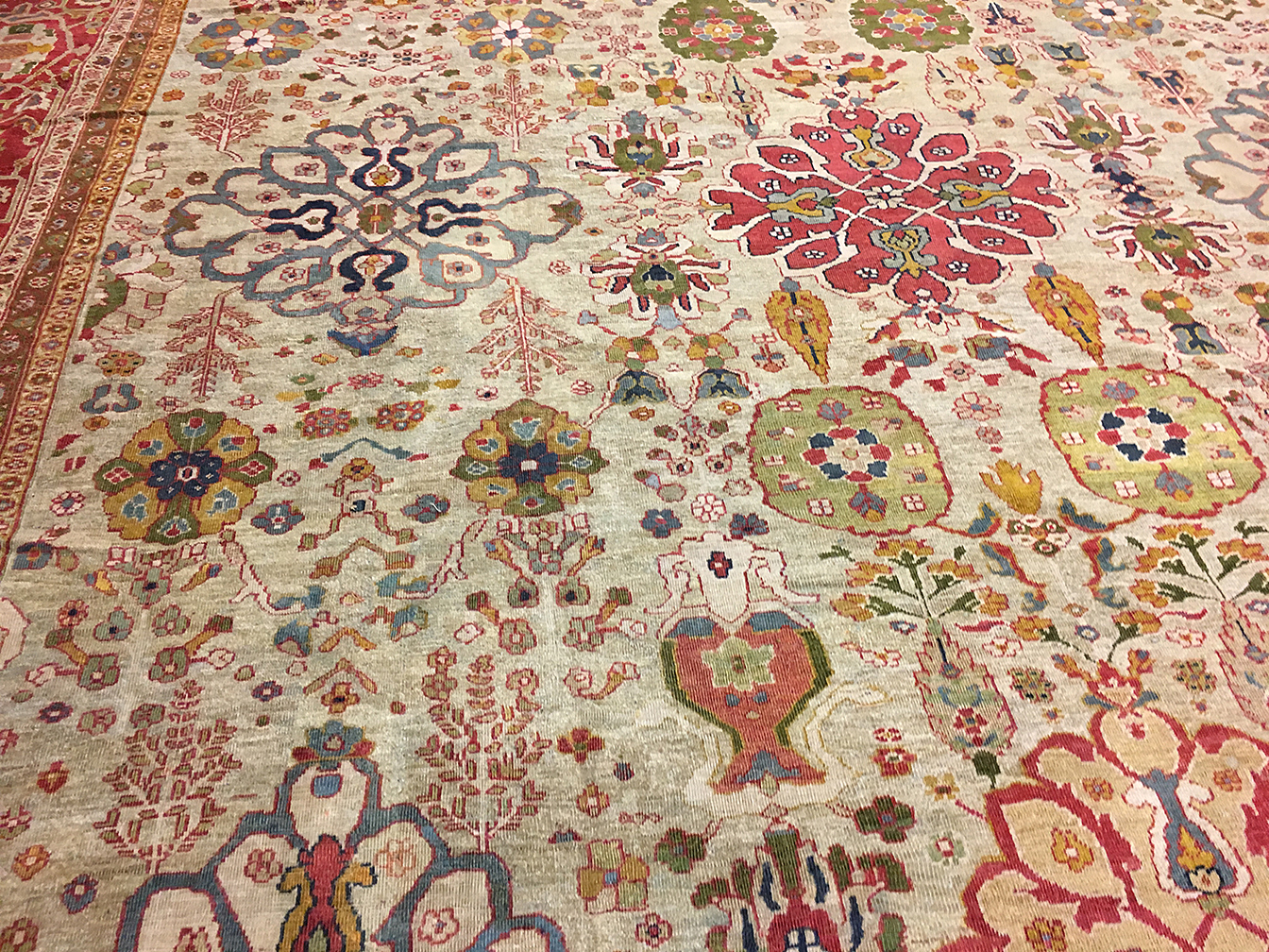 Antique sultan abad Carpet - # 4388
