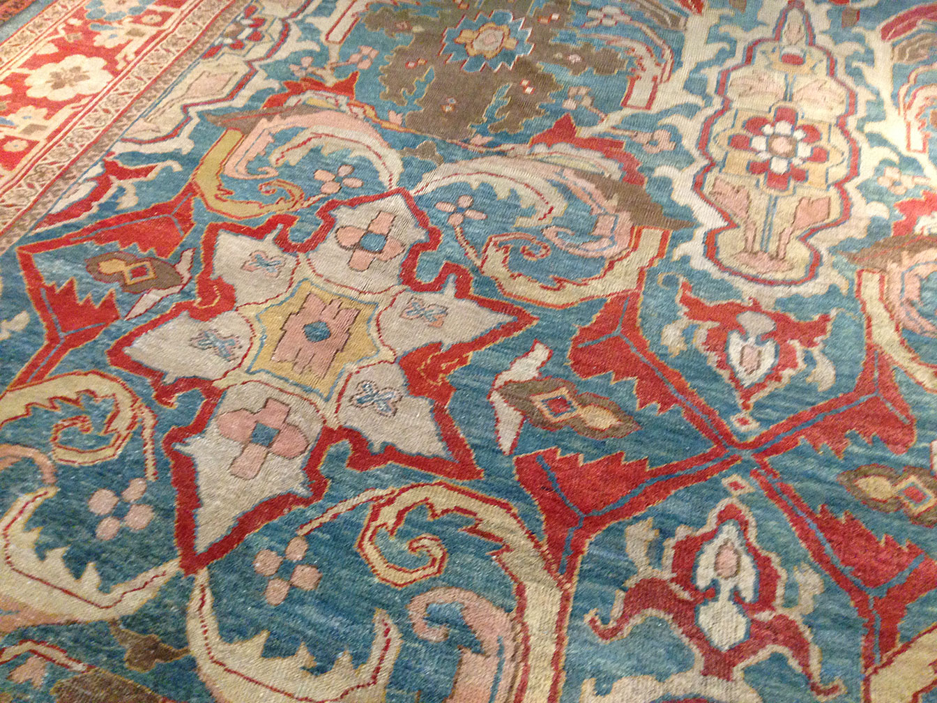 Antique sultan abad Carpet - # 50162