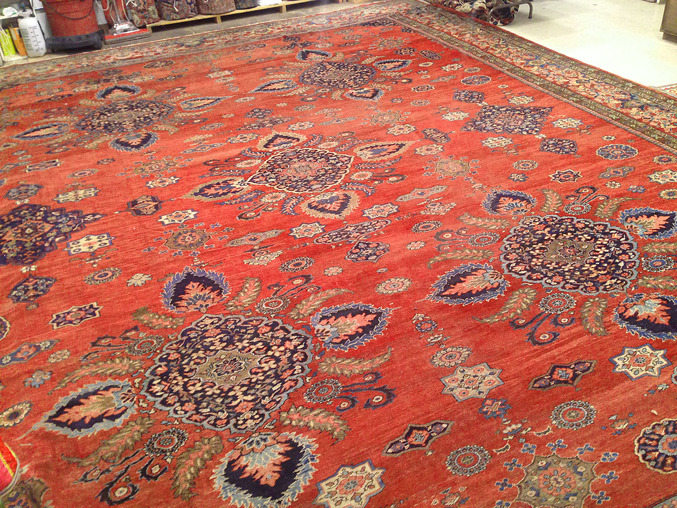 Antique sultan abad Carpet - # 50306