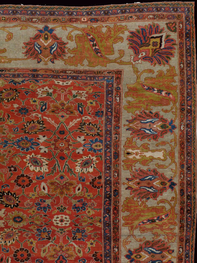 Antique sultan abad Carpet - # 50540
