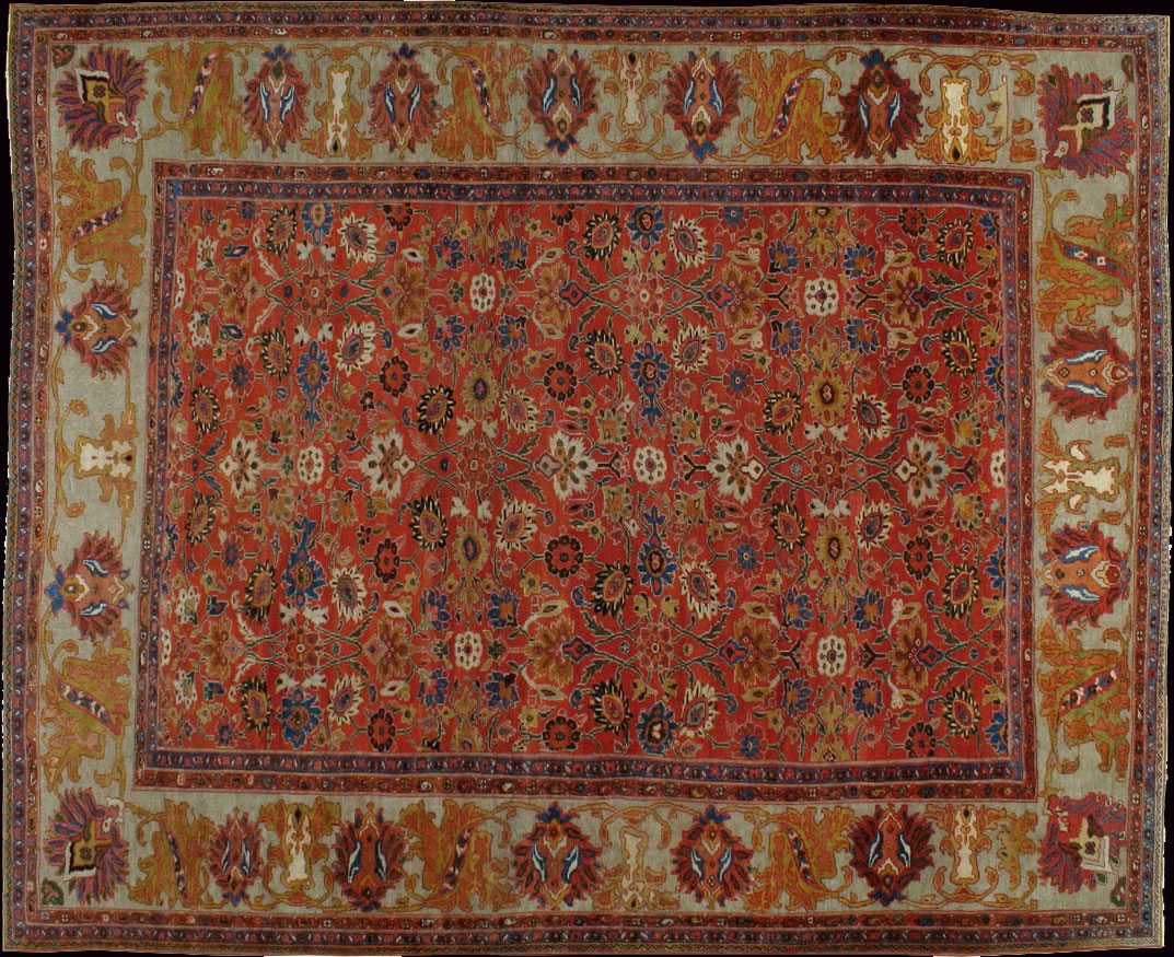 Antique sultan abad Carpet - # 50540