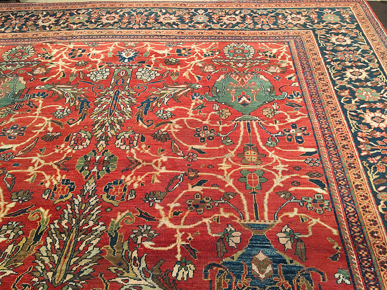 Antique sultan abad Carpet - # 51385