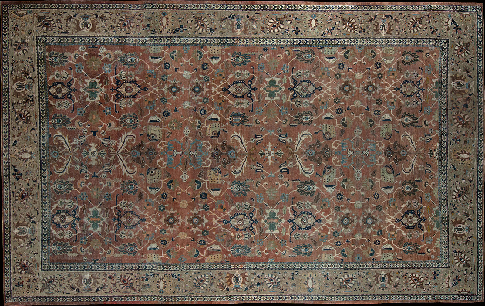 Antique sultan abad Carpet - # 51395