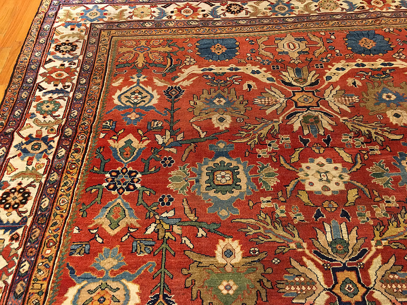 Antique sultan abad Carpet - # 51409