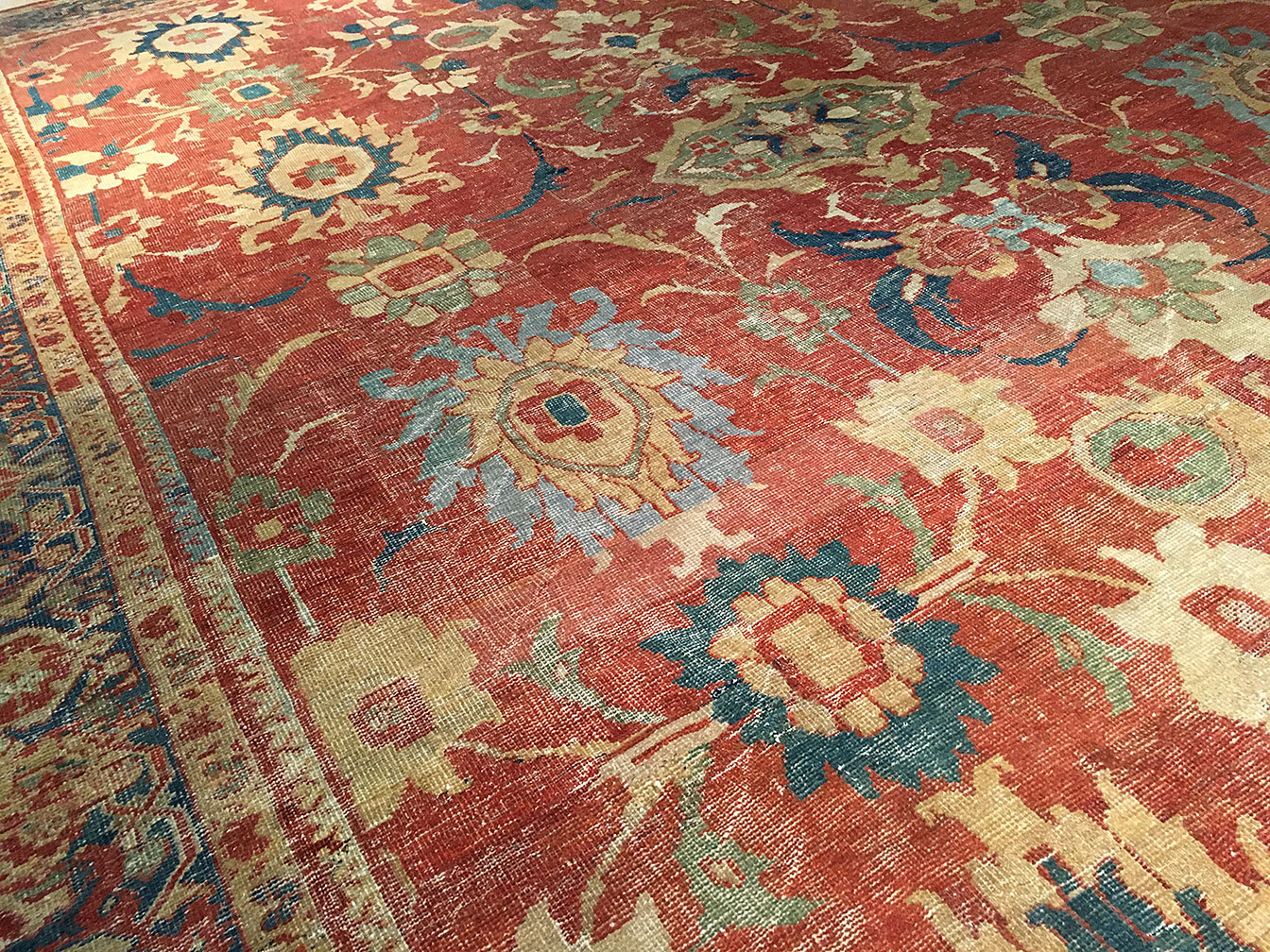 Antique sultan abad Carpet - # 51419