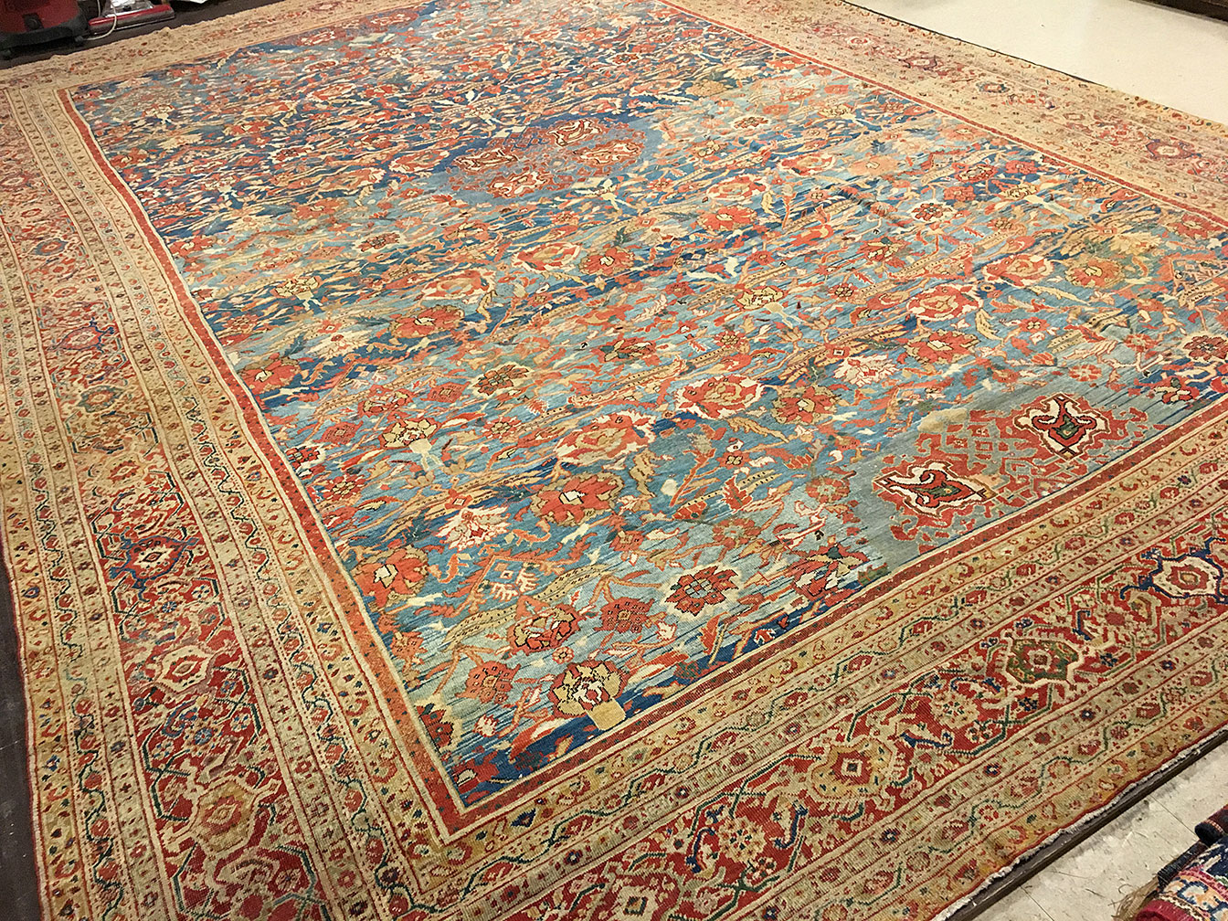 Antique sultan abad Carpet - # 52058