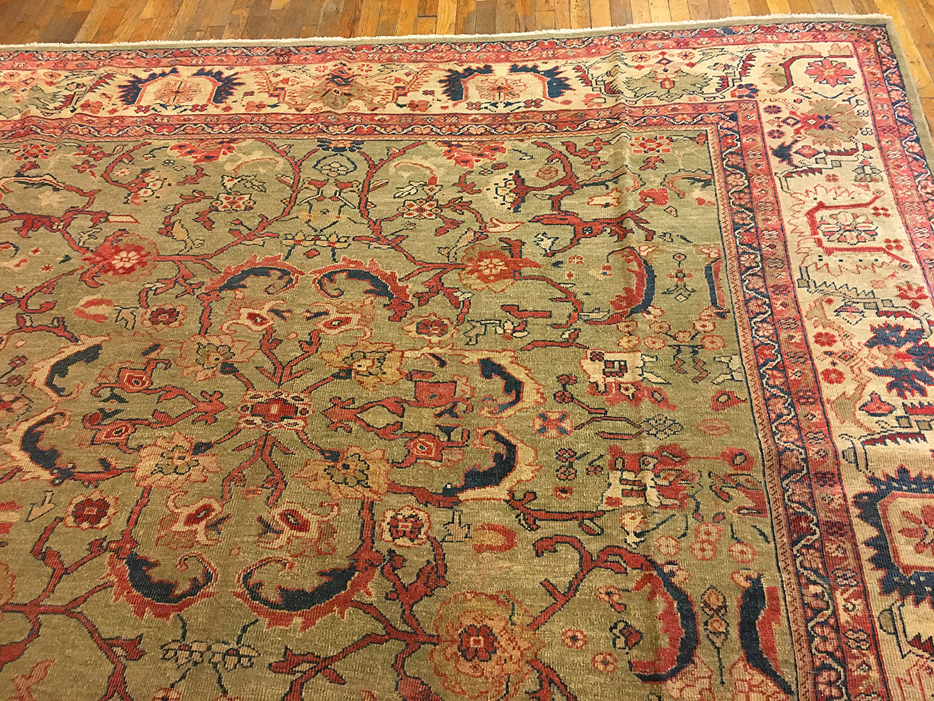 Antique sultan abad Carpet - # 52118