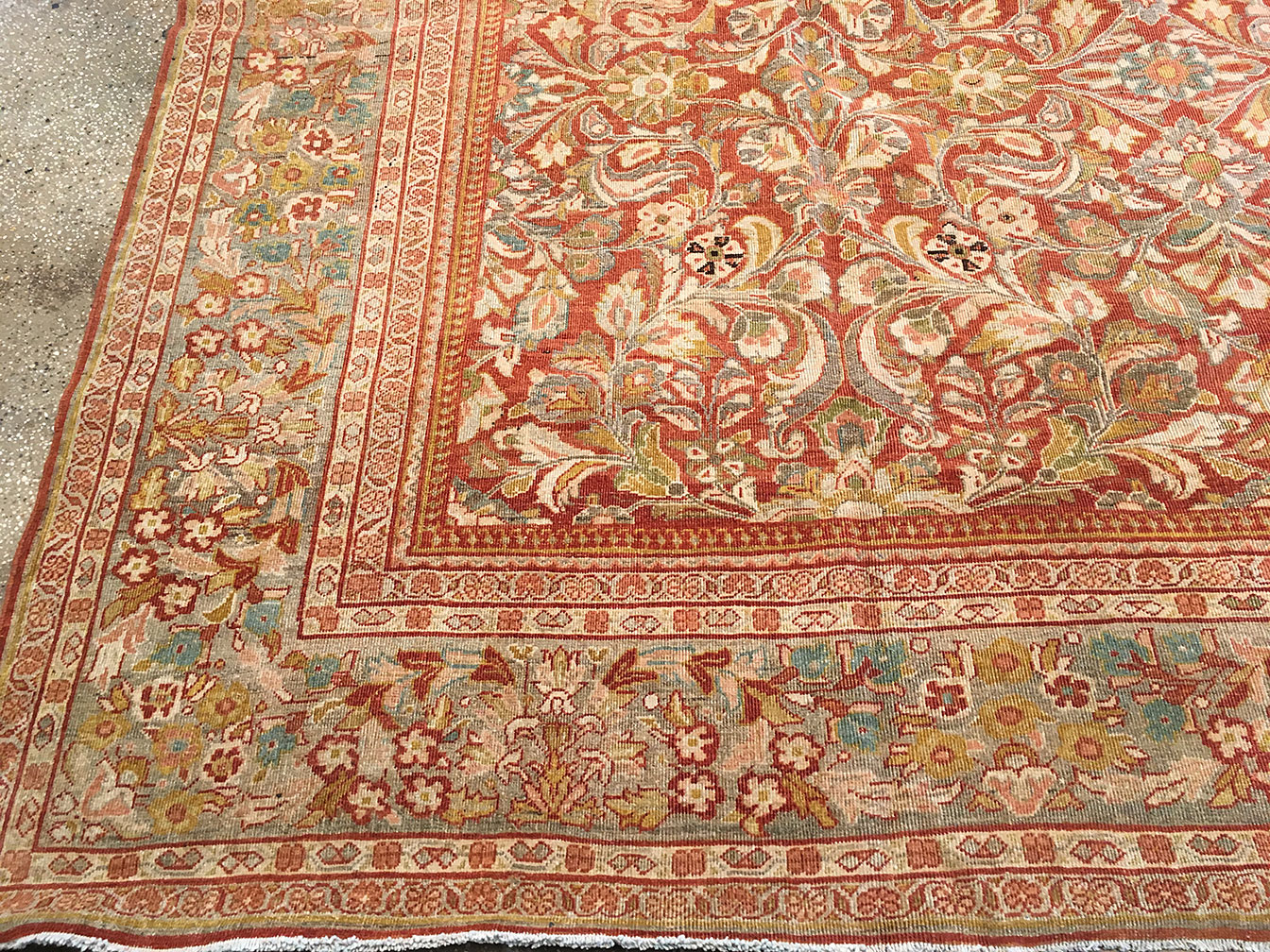 Antique sultan abad Carpet - # 52148