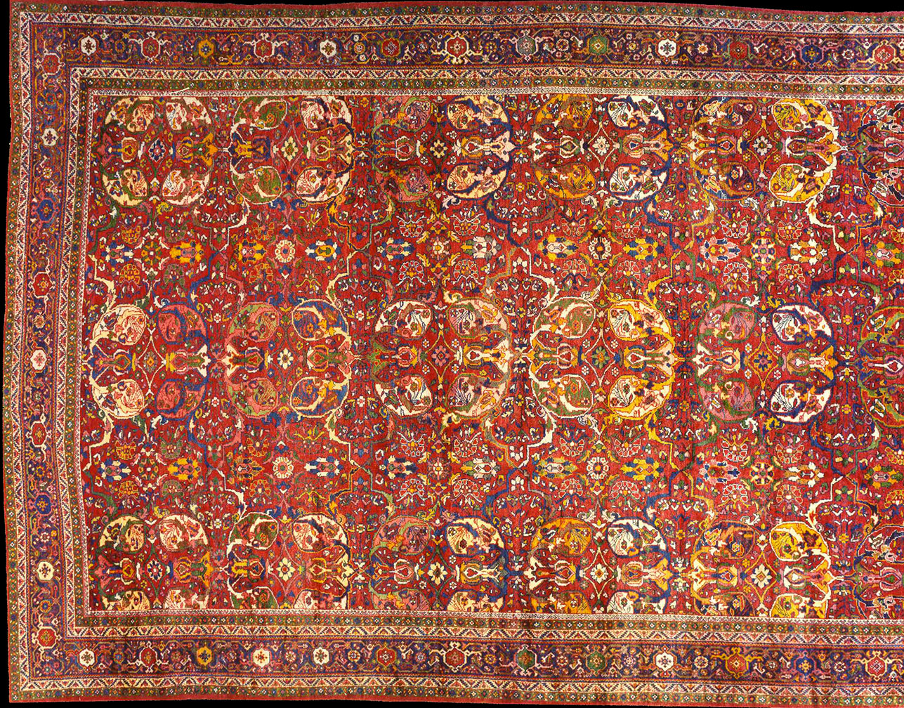 Antique sultan abad Carpet - # 52207