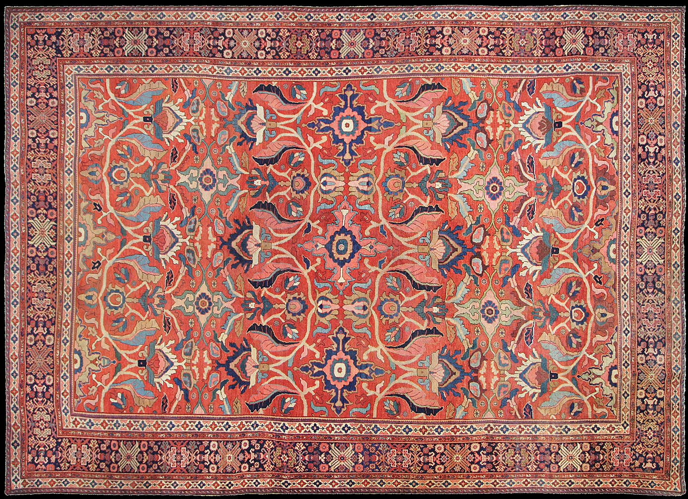 Antique sultan abad Carpet - # 52471