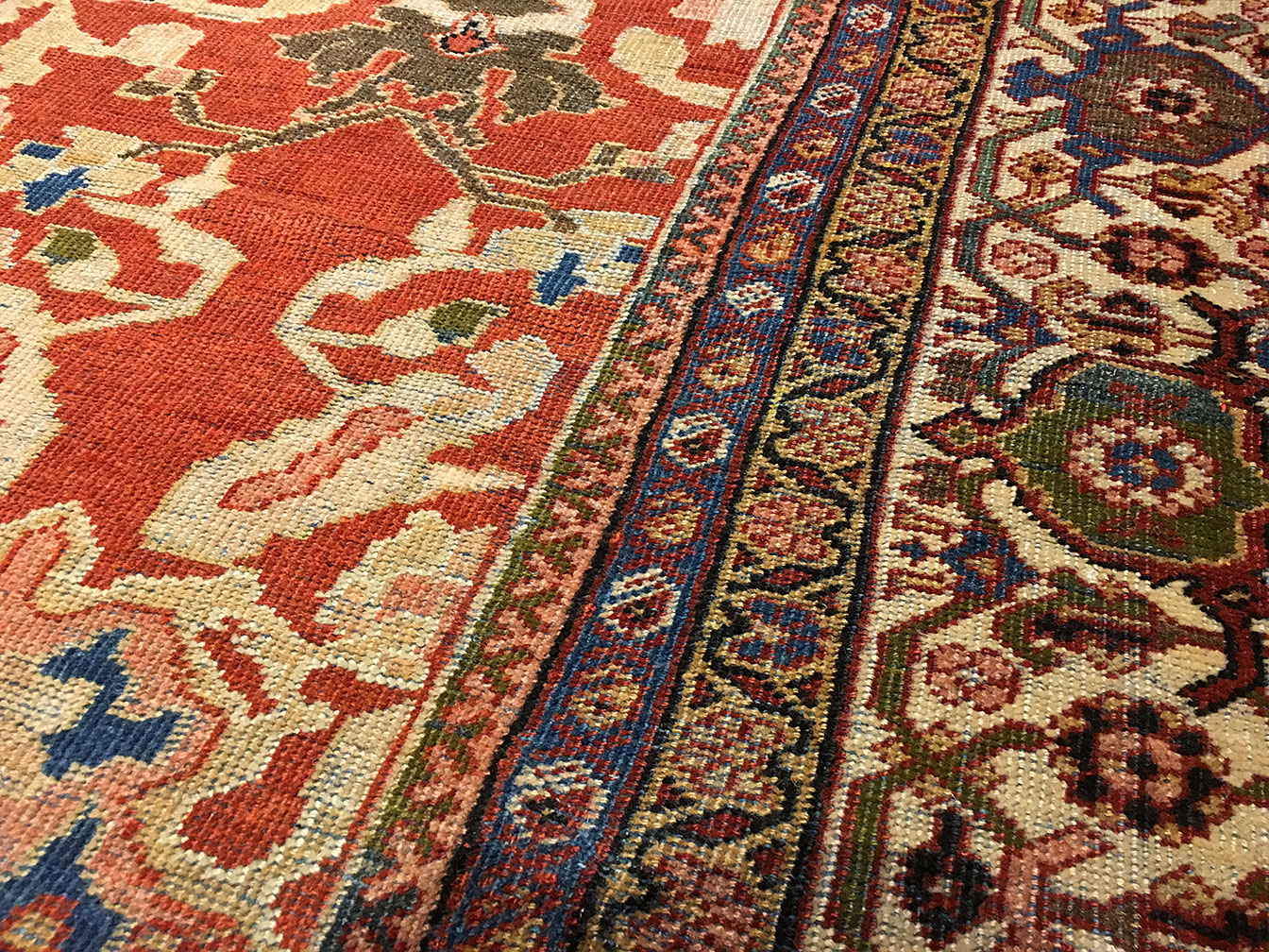 Antique sultan abad Carpet - # 52482