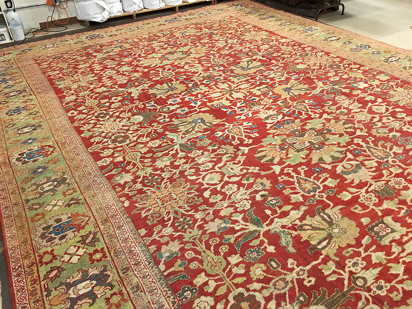 Antique sultan abad Carpet - # 52627