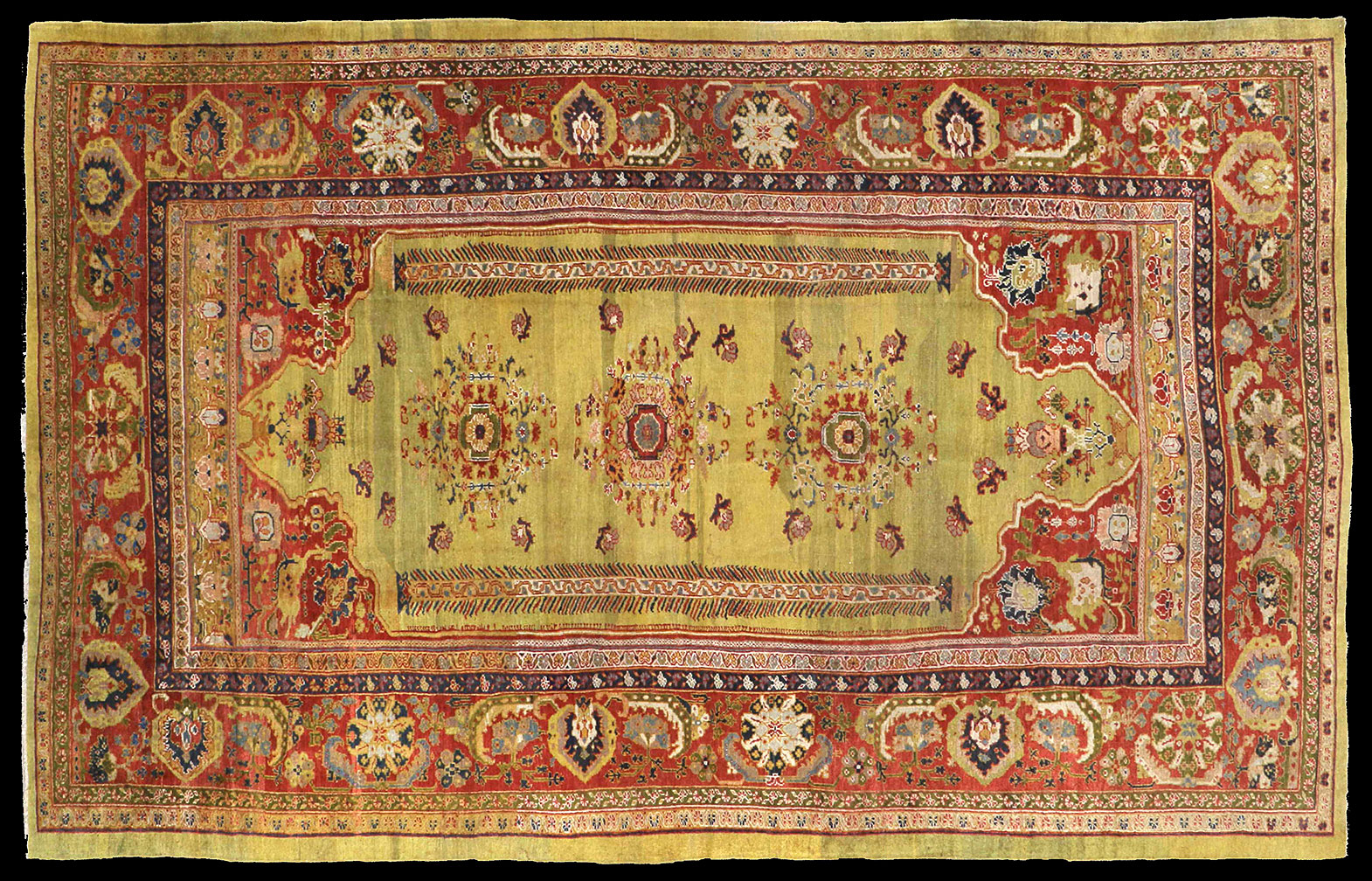 Antique sultan abad Carpet - # 53013