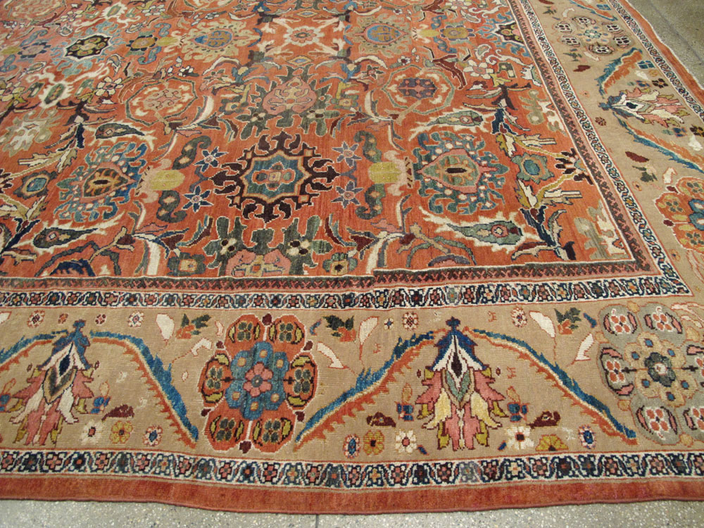 Antique sultan abad Carpet - # 53576